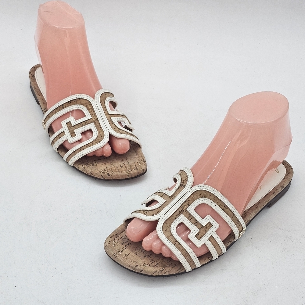 Sam Edelman Bay Cork Double E Logo Slide Sandals – Size 6.5 - Picture 7 of 9